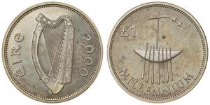 1 Pound Irlanda (1922 - ) Argento 