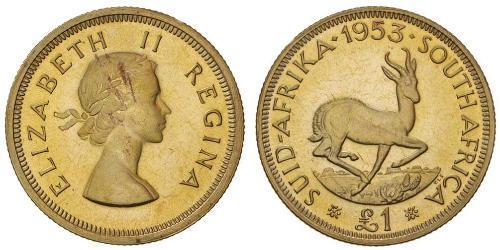 1 Pound South Africa (1910 - ) Gold Elizabeth II (1926-2022)