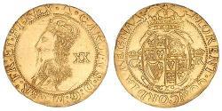 1 Pound Reino de Inglaterra (927-1649,1660-1707) Oro Carlos I (1600-1649)