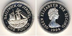 1 Pound Jersey (1066 - ) Silber 