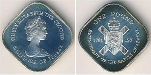 1 Pound Jersey (1066 - ) Silber 