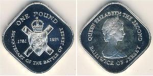 1 Pound Jersey (1066 - ) Silber 