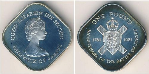 1 Pound Jersey (1066 - ) Silber 