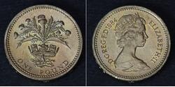 1 Pound 英国  