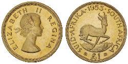 1 Pound 南非 (1910 - ) 金 伊丽莎白二世 (1926-2022)