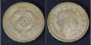 1 Pound United Kingdom (1922-) 黃銅/镍 伊丽莎白二世 (1926-2022)