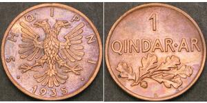 1 Qindarka Albanien Bronze 