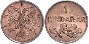 1 Qindarka Albanien Bronze 