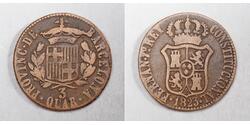 1 Quarto Spagna Rame Ferdinando VII di Spagna (1784-1833)