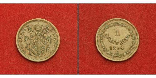 1 Quattrino États pontificaux (752-1870) Cuivre 