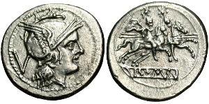 1 Quinarius Repubblica romana (509BC-27BC) Argento 