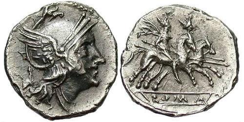 1 Quinarius Repubblica romana (509BC-27BC) Argento 
