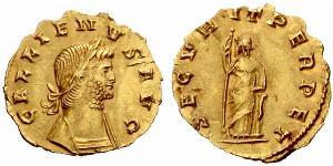 1 Quinarius Römische Kaiserzeit (27BC-395) Gold Gallienus (218-268)