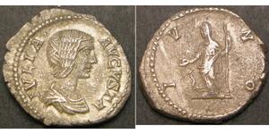 1 Quinarius Imperio romano (27BC-395) Plata Julia Domna (?-217)