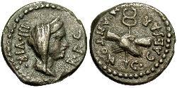 1 Quinarius República romana (509BC-27BC) Plata Marco Antonio (83BC-30BC)