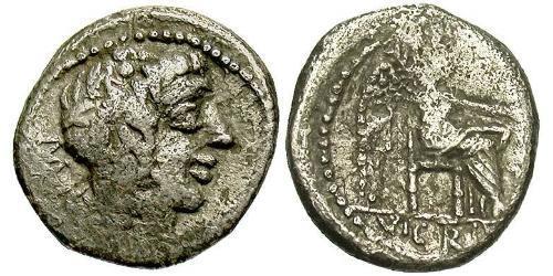 1 Quinarius Римська республіка (509BC-27BC) Срібло 