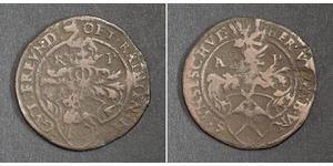 1 Raitpfennig Boemia Rame Ferdinando I del Sacro Romano Impero  (1503-1564)