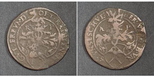 1 Raitpfennig Boemia Rame Ferdinando I del Sacro Romano Impero  (1503-1564)