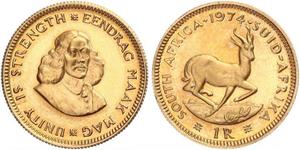 1 Rand Sudáfrica (1910 - ) Oro 