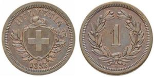 1 Rappen Schweiz Bronze 