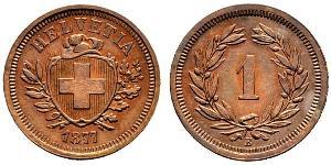 1 Rappen Schweiz Bronze 