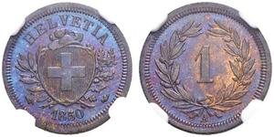 1 Rappen Schweiz Bronze 