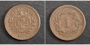 1 Rappen Schweiz Bronze 