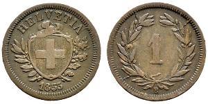 1 Rappen Suisse Bronze 