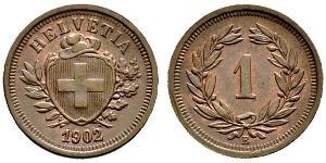 1 Rappen Suisse Bronze 