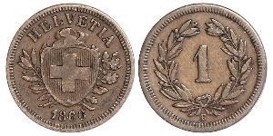1 Rappen Suisse Bronze 