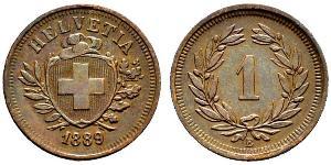 1 Rappen Suisse Bronze 