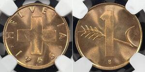 1 Rappen Suisse Bronze 