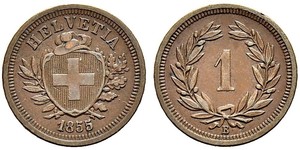 1 Rappen Switzerland Bronze 