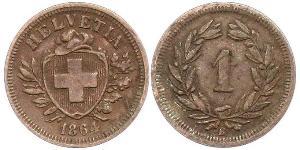 1 Rappen Switzerland Bronze 