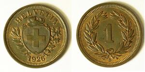 1 Rappen Svizzera Bronzo 