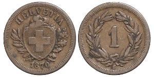 1 Rappen Svizzera Bronzo 