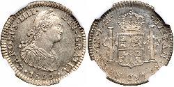 1 Real Nouvelle-Espagne (1519 - 1821) Argent Charles IV d