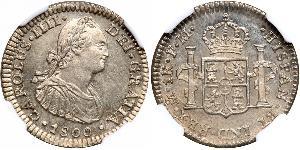 1 Real Nouvelle-Espagne (1519 - 1821) Argent Charles IV d