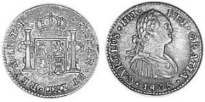 1 Real Nouvelle-Espagne (1519 - 1821) Argent Charles IV d