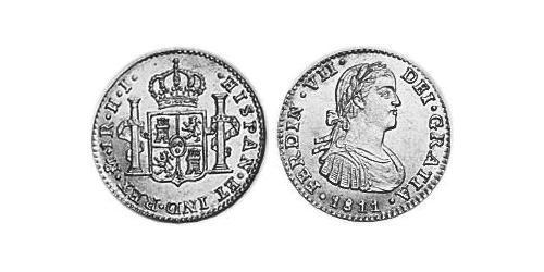 1 Real Nouvelle-Espagne (1519 - 1821) Argent Ferdinand VII d