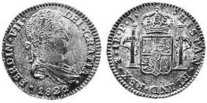 1 Real Vice-royauté du Río de la Plata (1776 - 1814) / Bolivie Argent Ferdinand VII d
