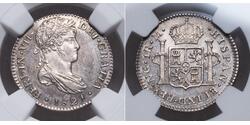 1 Real Guatemala Argento Ferdinando VII di Spagna (1784-1833)