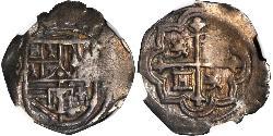 1 Real Spanish Mexico  / Kingdom of New Spain (1519 - 1821) Silver Philip II of Spain (1527-1598)
