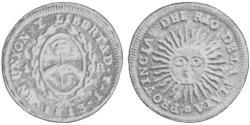 1 Real United Provinces of the Río de la Plata (1810 -1831) Silver 
