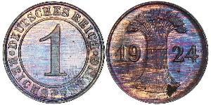1 Reichpfennig / 1 Pfennig Weimarer Republik (1918-1933) Bronze 