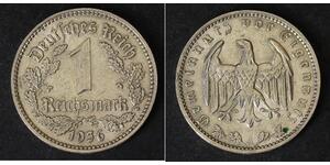 1 Reichsmark Germania nazista (1933-1945) Nichel 