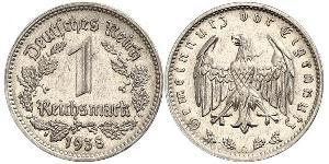 1 Reichsmark Germania nazista (1933-1945) Nichel 
