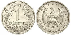 1 Reichsmark Germania nazista (1933-1945) Nichel 
