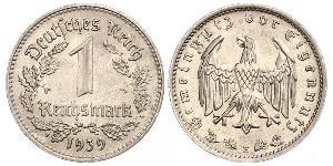 1 Reichsmark Germania nazista (1933-1945) Nichel 
