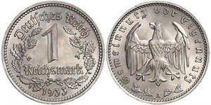 1 Reichsmark Deutsches Reich (1933-1945) Nickel 